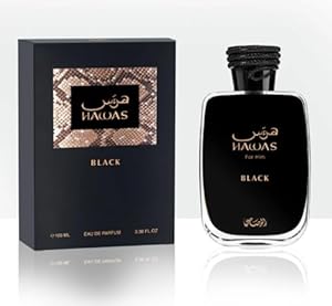 RASASI Hawas Black  Eau De Parfum Men Spray 100ML(3.4 Oz)