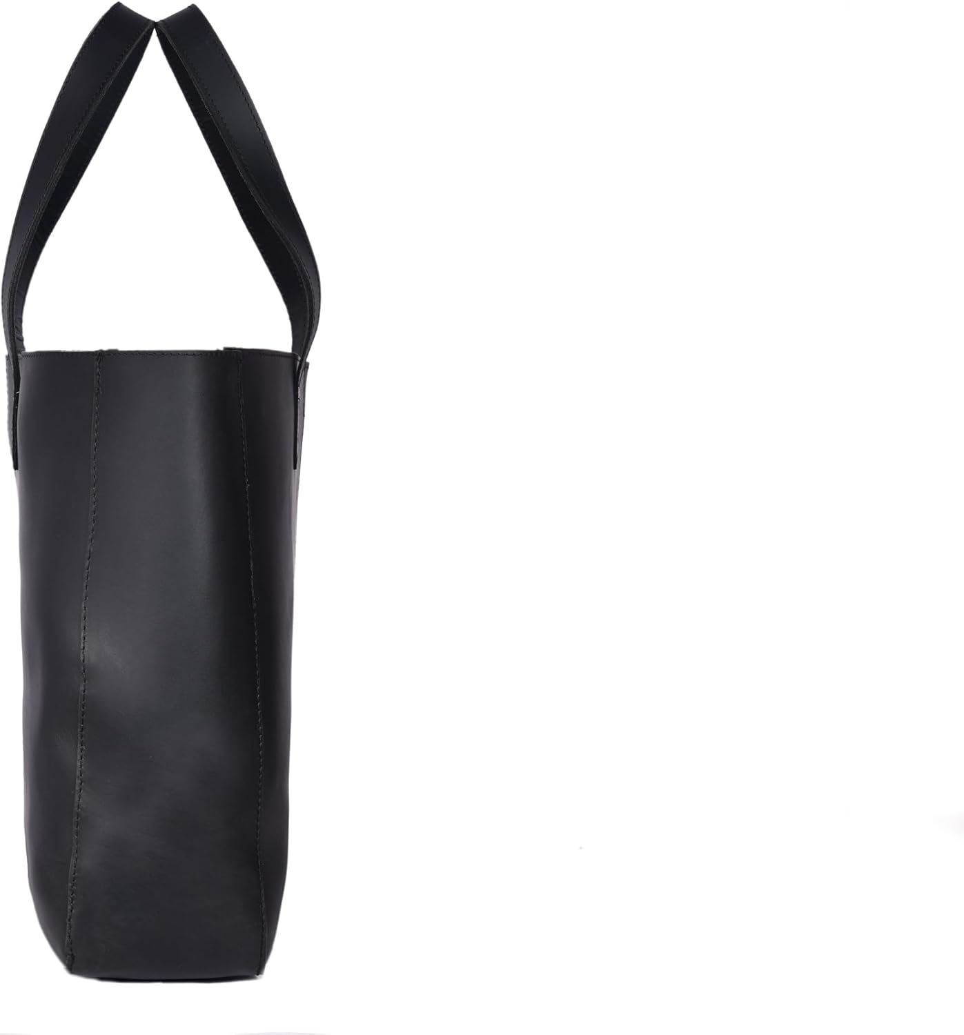Vintage Leather Tote Bag – Genuine Leather, Large Capacity, Double Handles