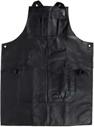 Black Leather Work Apron