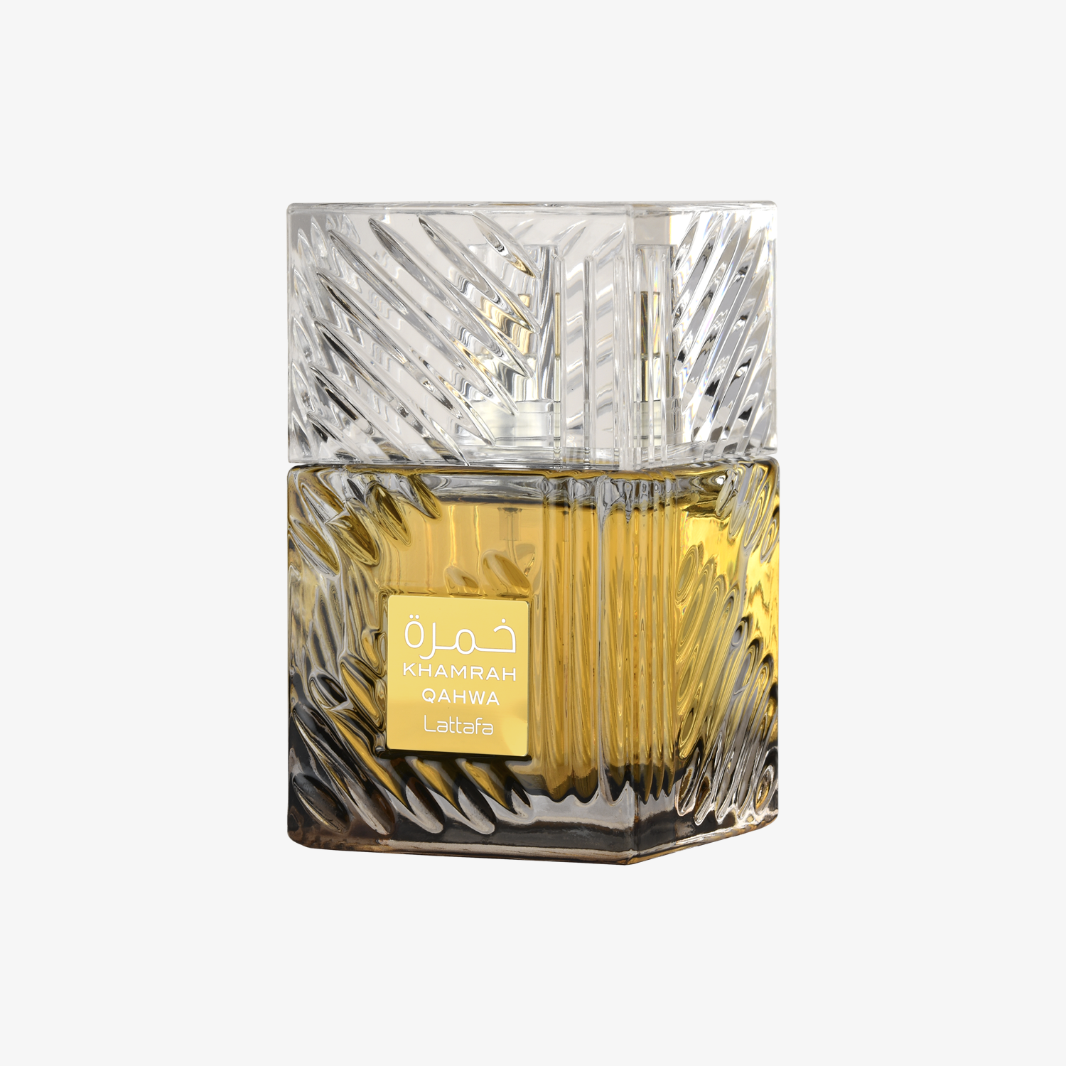 Lattafa Khamrah Qahwa 100ml eau de parfum bottle