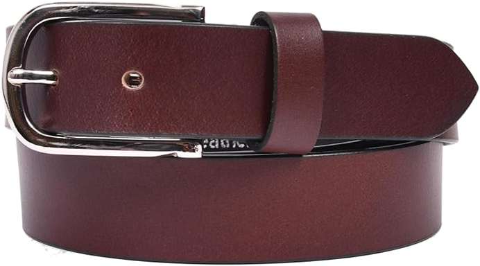 Burgundy Leather Belt