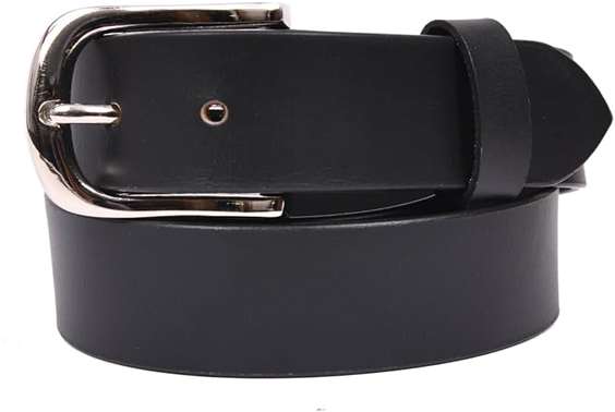 Black Full-Grain Leather Belt