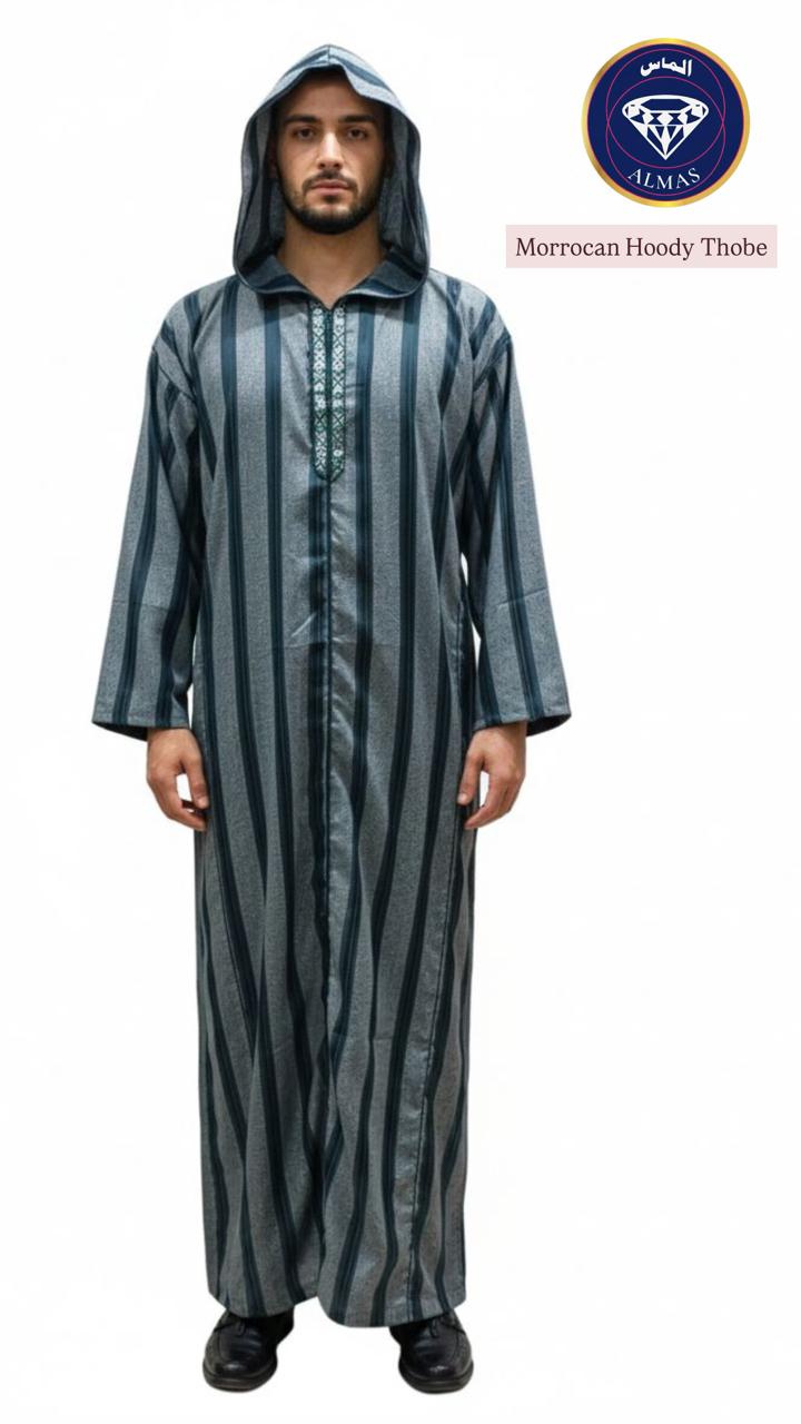 Mens Thobe Seagreen & Gray